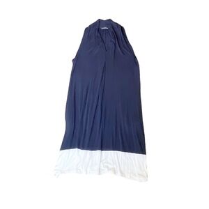 Nina Leonard Navy Blue Dress Size L